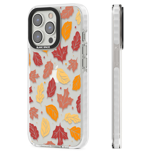 Autumn Leaves Clear Impact Phone Case for iPhone 13 Pro, iPhone 14 Pro, iPhone 15 Pro