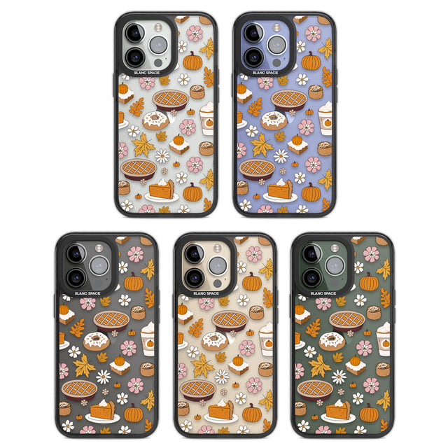 Pumpkin Pie & Autumn Treats Black Impact Phone Case for iPhone 13 Pro, iPhone 14 Pro, iPhone 15 Pro