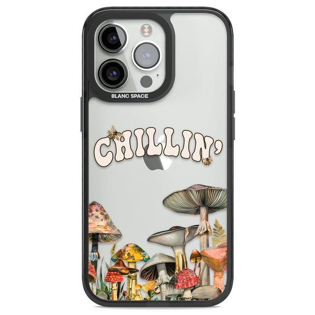 Chillin' Black Impact Phone Case for iPhone 13 Pro, iPhone 14 Pro, iPhone 15 Pro