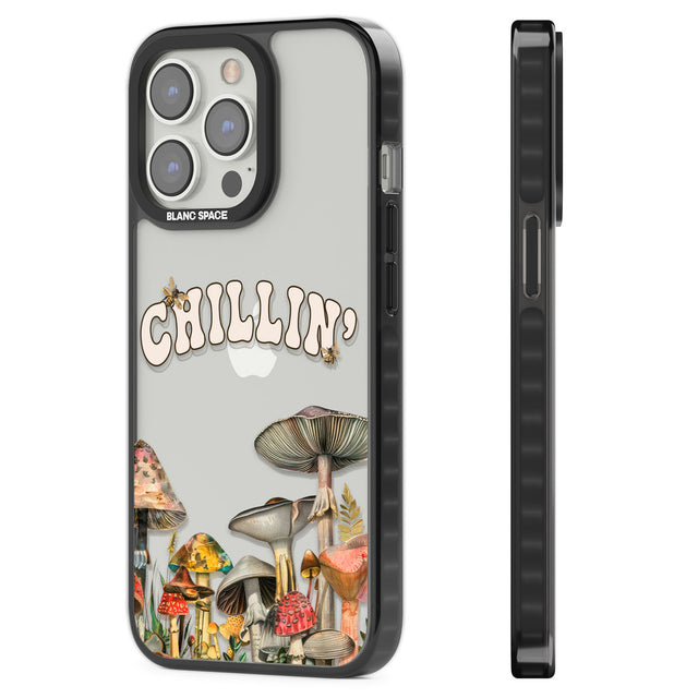 Chillin' Black Impact Phone Case for iPhone 13 Pro, iPhone 14 Pro, iPhone 15 Pro