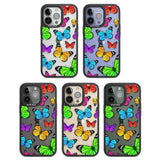 Vibrant Butterflies Black Impact Phone Case for iPhone 13 Pro, iPhone 14 Pro, iPhone 15 Pro