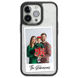 Personalised Snowflake Photo Black Impact Phone Case for iPhone 13 Pro, iPhone 14 Pro, iPhone 15 Pro