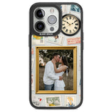 Personalised Vintage Photo Frame Collage Black Impact Phone Case for iPhone 13 Pro, iPhone 14 Pro, iPhone 15 Pro