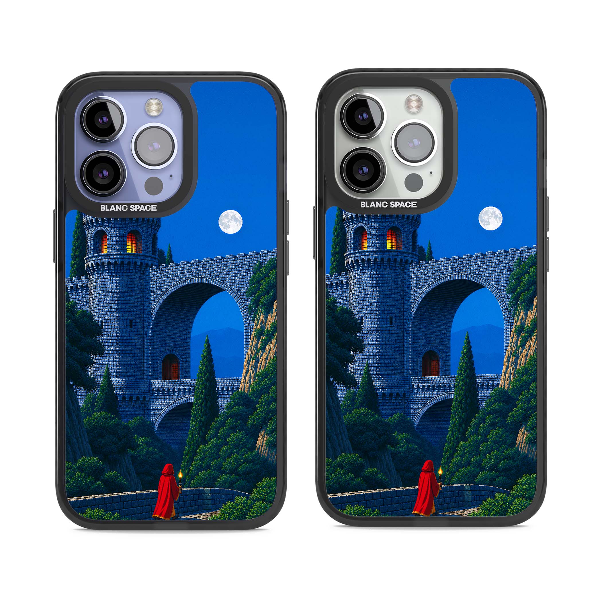 Castle Walls art iPhone case | Black Impact case for iPhone 13 Pro, iPhone 14 Pro, iPhone 15 Pro