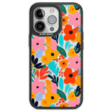 Floral Fiesta Black Impact Phone Case for iPhone 13 Pro, iPhone 14 Pro, iPhone 15 Pro