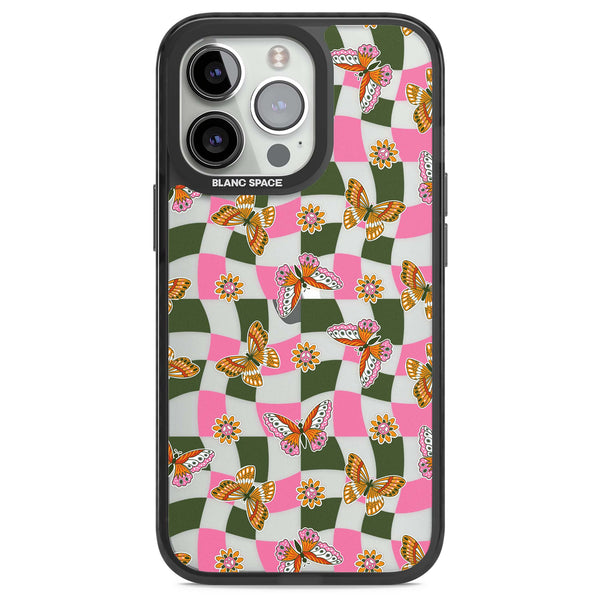 Wavy Butterfly Checked Pattern