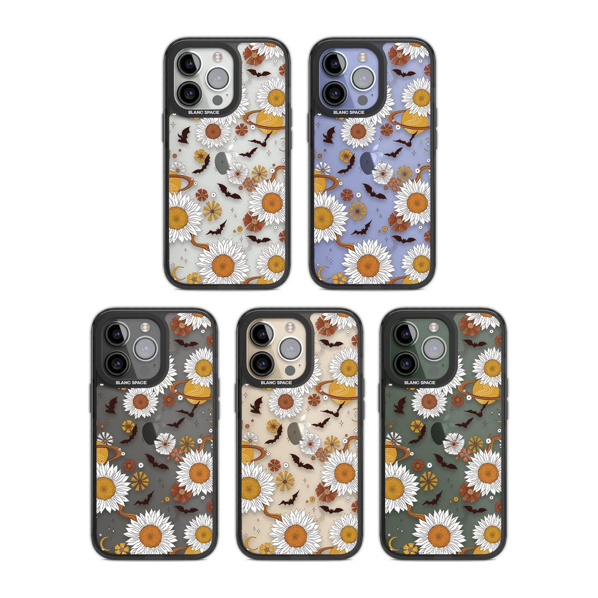 Halloween Skulls and FlowersPhone Case for iPhone 14 Pro