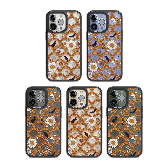 Halloween Skulls and FlowersPhone Case for iPhone 14 Pro