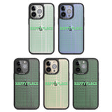 Happy Place (Green) Black Impact Phone Case for iPhone 13 Pro, iPhone 14 Pro, iPhone 15 Pro