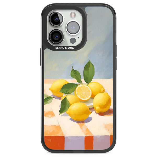 Lemons on Checkered Cloth