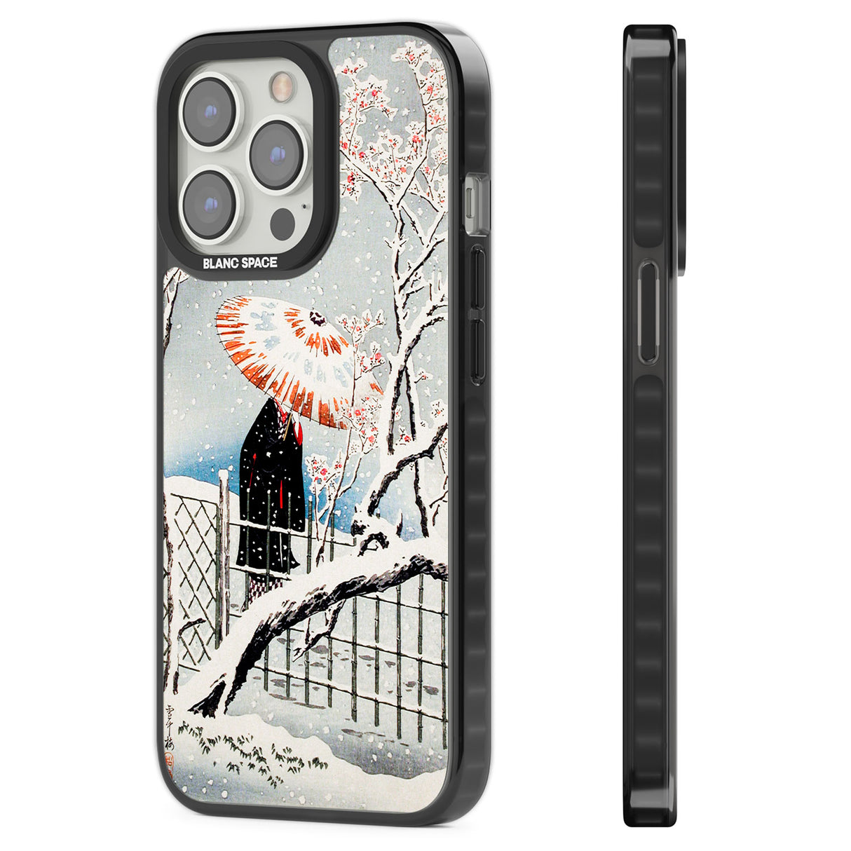 Plum Tree in Snow by Hiroaki Takahashi Black Impact Phone Case for iPhone 13 Pro, iPhone 14 Pro, iPhone 15 Pro