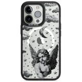 Celestial Cherub Magsafe Black Impact Phone Case for iPhone 13 Pro, iPhone 14 Pro, iPhone 15 Pro