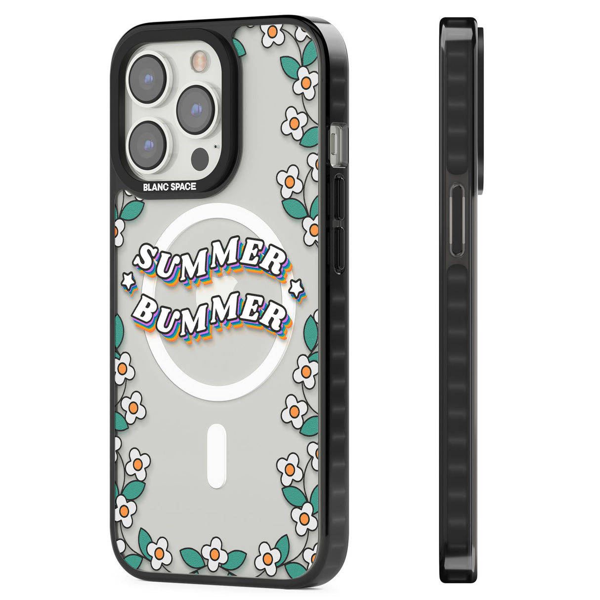 Summer Bummer Magsafe Black Impact Phone Case for iPhone 13 Pro, iPhone 14 Pro, iPhone 15 Pro