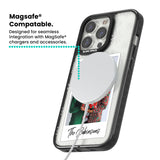 Personalised Snowflake Photo Magsafe Black Impact Phone Case for iPhone 13 Pro, iPhone 14 Pro, iPhone 15 Pro