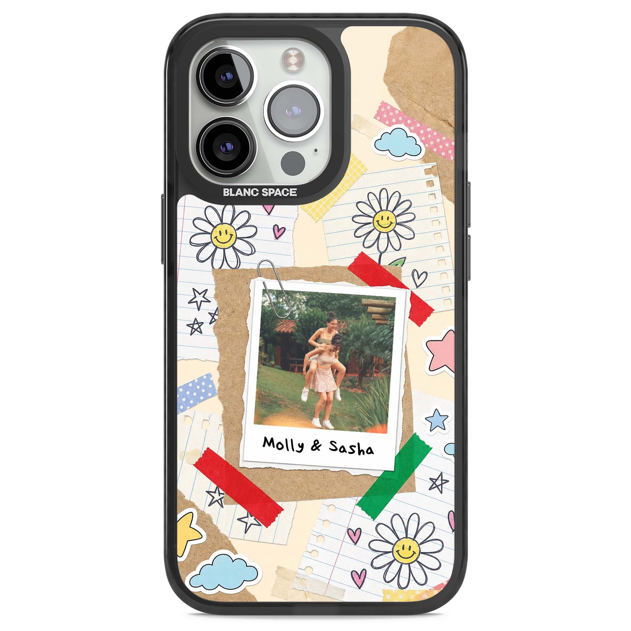 Scrapbook Photo coquette iPhone case | Black Impact Magsafe case for iPhone 13 Pro, iPhone 14 Pro, iPhone 15 Pro