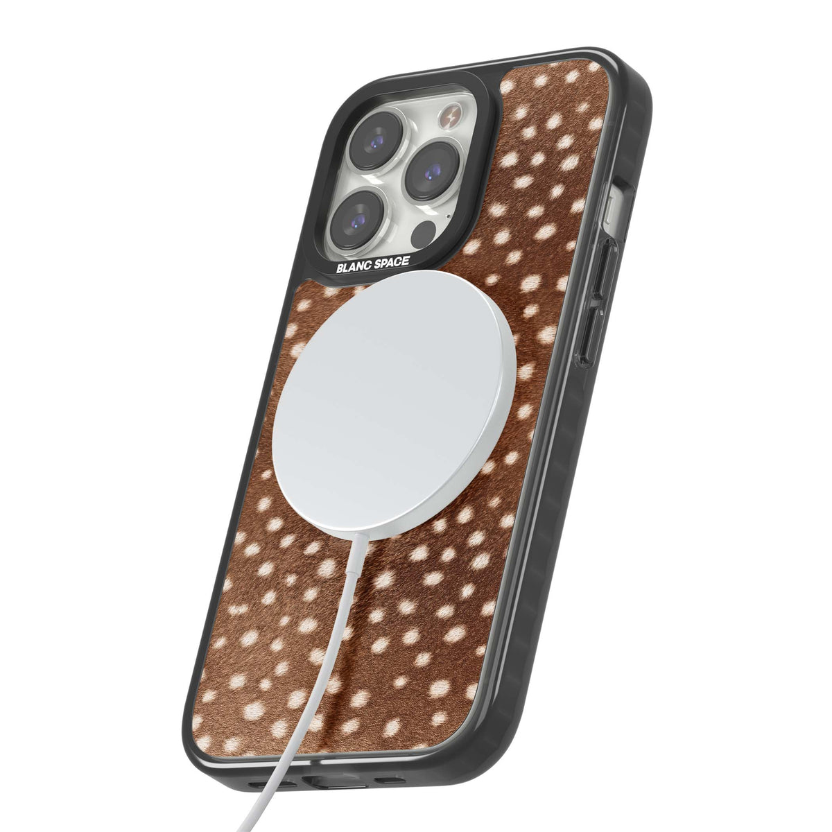 Deer Print animals iPhone case | Black Impact Magsafe case for iPhone 13 Pro, iPhone 14 Pro, iPhone 15 Pro