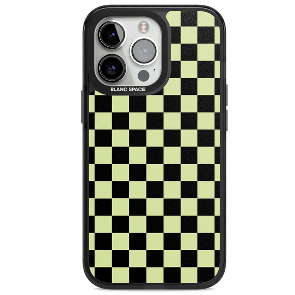 Black & Lime Check