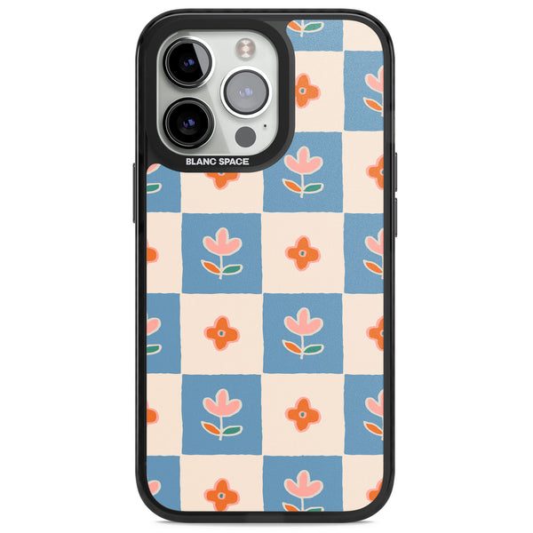 Vintage Bloom Checkered