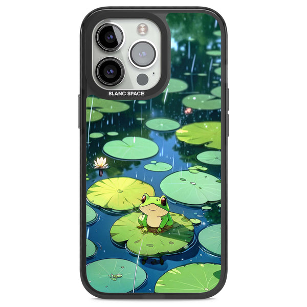 Frog In Lily Pond