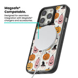 Witches and Pumpkins Pattern Magsafe Black Impact Phone Case for iPhone 13 Pro, iPhone 14 Pro, iPhone 15 Pro