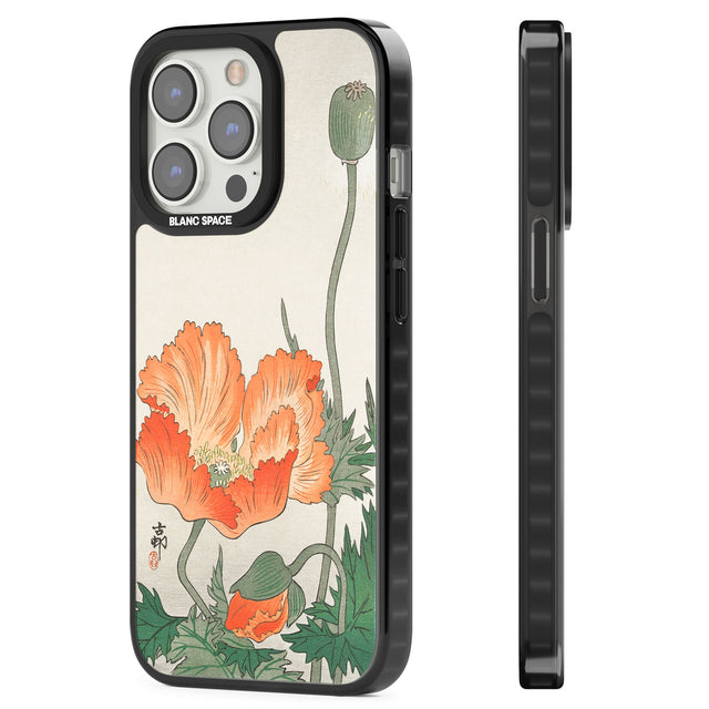 Birds and Plants by Ohara Koson Magsafe Black Impact Phone Case for iPhone 13 Pro, iPhone 14 Pro, iPhone 15 Pro