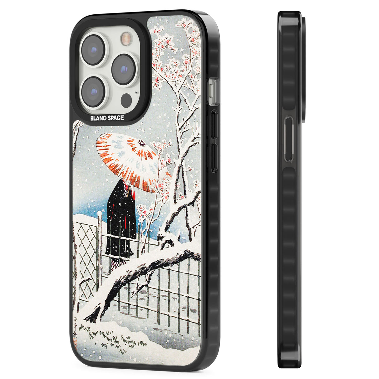 Plum Tree in Snow by Hiroaki Takahashi Magsafe Black Impact Phone Case for iPhone 13 Pro, iPhone 14 Pro, iPhone 15 Pro