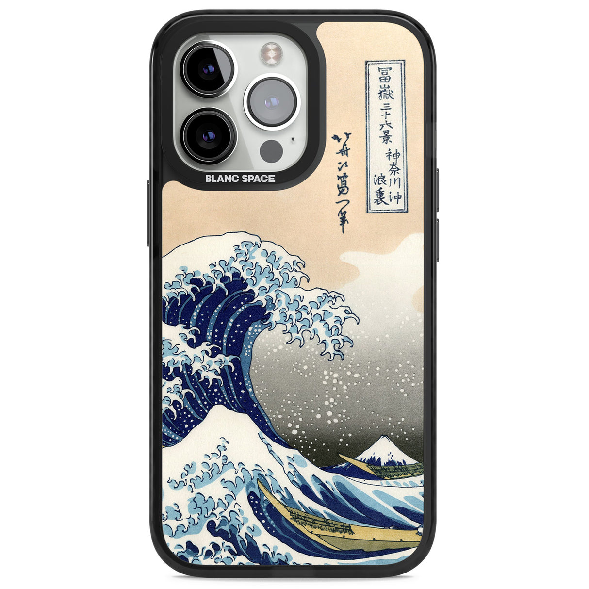 Great Wave Magsafe Black Impact Phone Case for iPhone 13 Pro, iPhone 14 Pro, iPhone 15 Pro