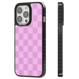 BUBBLEGUM CHECKERED Magsafe Black Impact Phone Case for iPhone 13 Pro, iPhone 14 Pro, iPhone 15 Pro