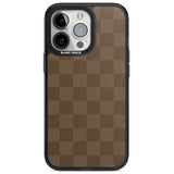 CHOCOLATE CHECKERED Magsafe Black Impact Phone Case for iPhone 13 Pro, iPhone 14 Pro, iPhone 15 Pro