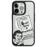 "Don't Give a F*ckio's" Cereal Magsafe Black Impact Phone Case for iPhone 13 Pro, iPhone 14 Pro, iPhone 15 Pro