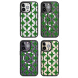 Emerald Stars Pattern (Clear) Magsafe Black Impact Phone Case for iPhone 13 Pro, iPhone 14 Pro, iPhone 15 Pro