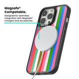 Vibrant Stripes Magsafe Black Impact Phone Case for iPhone 13 Pro, iPhone 14 Pro, iPhone 15 Pro