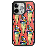 Trip & Drip Ice Cream (Red) Magsafe Black Impact Phone Case for iPhone 13 Pro, iPhone 14 Pro, iPhone 15 Pro