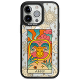 Celestial Zodiac - Aries Magsafe Black Impact Phone Case for iPhone 13 Pro, iPhone 14 Pro, iPhone 15 Pro