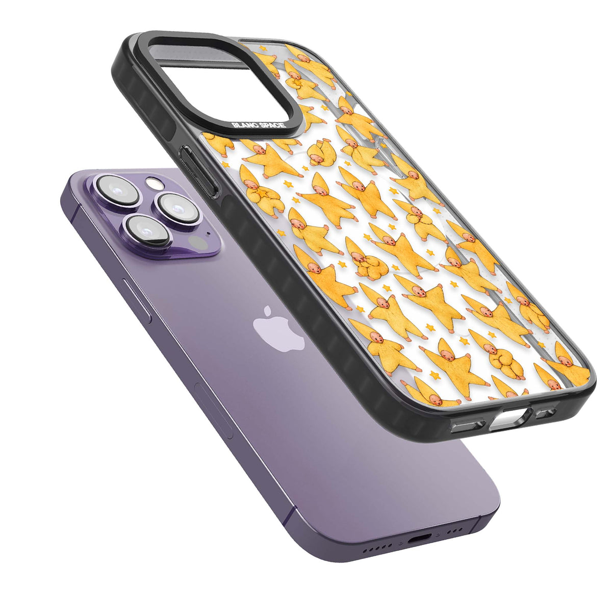 Dancing Star Babies for her iPhone case | Black Impact Magsafe case for iPhone 13 Pro, iPhone 14 Pro, iPhone 15 Pro
