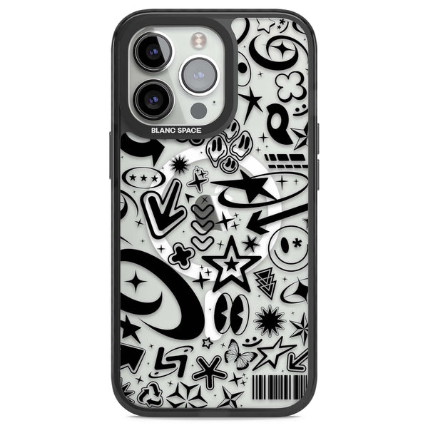 Black Y2K Pattern