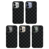 BLACK CHECKERED Black Impact Phone Case for iPhone 13 Pro, iPhone 14 Pro, iPhone 15 Pro