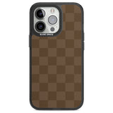 CHOCOLATE CHECKERED Black Impact Phone Case for iPhone 13 Pro, iPhone 14 Pro, iPhone 15 Pro