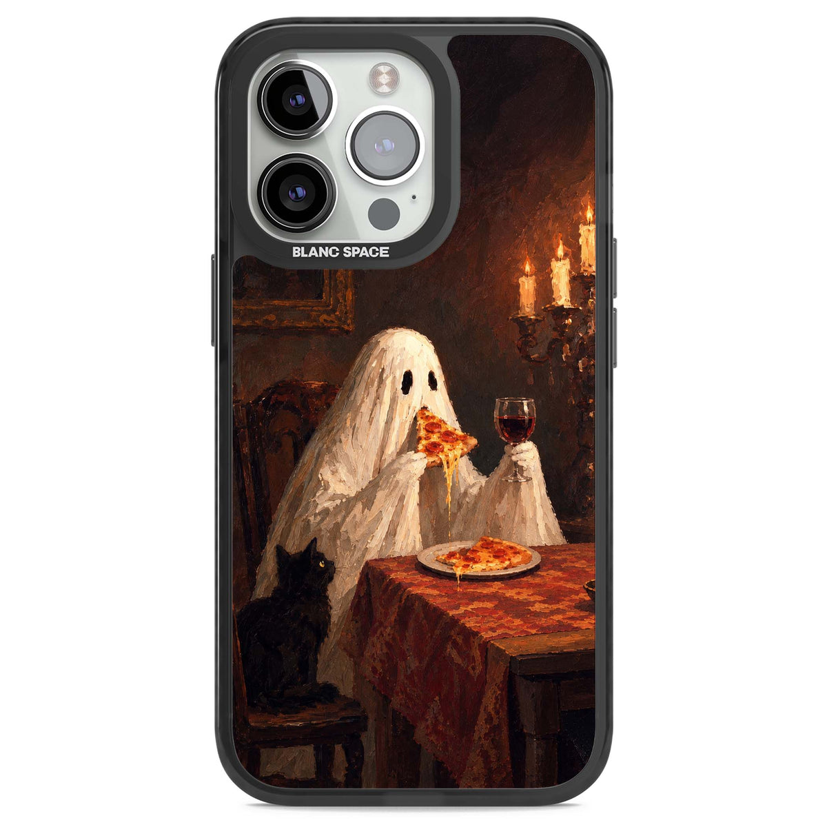 Lonely Night In art iPhone case | Black Impact case for iPhone 13 Pro, iPhone 14 Pro, iPhone 15 Pro
