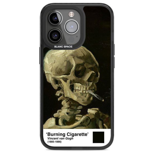 Skull Of A Skeleton With Burning Cigarette