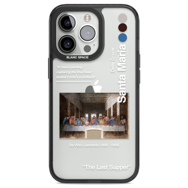 The Last Supper Black Impact Phone Case for iPhone 13 Pro, iPhone 14 Pro, iPhone 15 Pro