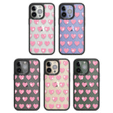 Sweet Hearts Black Impact Phone Case for iPhone 13 Pro, iPhone 14 Pro, iPhone 15 Pro