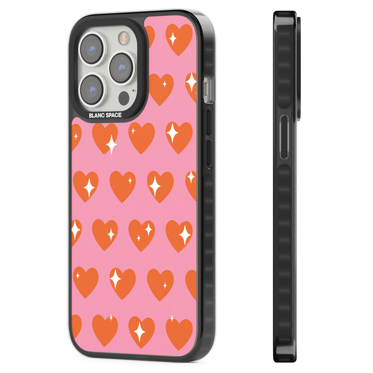 Sweet Hearts (Sunset) Black Impact Phone Case for iPhone 13 Pro, iPhone 14 Pro, iPhone 15 Pro