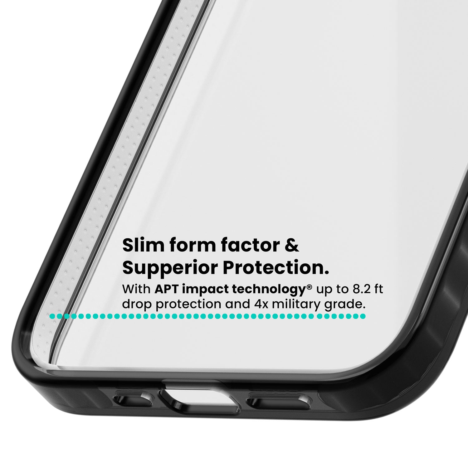 Aurora celestial iPhone case featuring dreamy iridescent clouds, sparkling stars and pastel blue purple sky | Black Impact case for iPhone 13 Pro, iPhone 14 Pro, iPhone 15 Pro