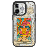 Celestial Zodiac - Aries Black Impact Phone Case for iPhone 13 Pro, iPhone 14 Pro, iPhone 15 Pro