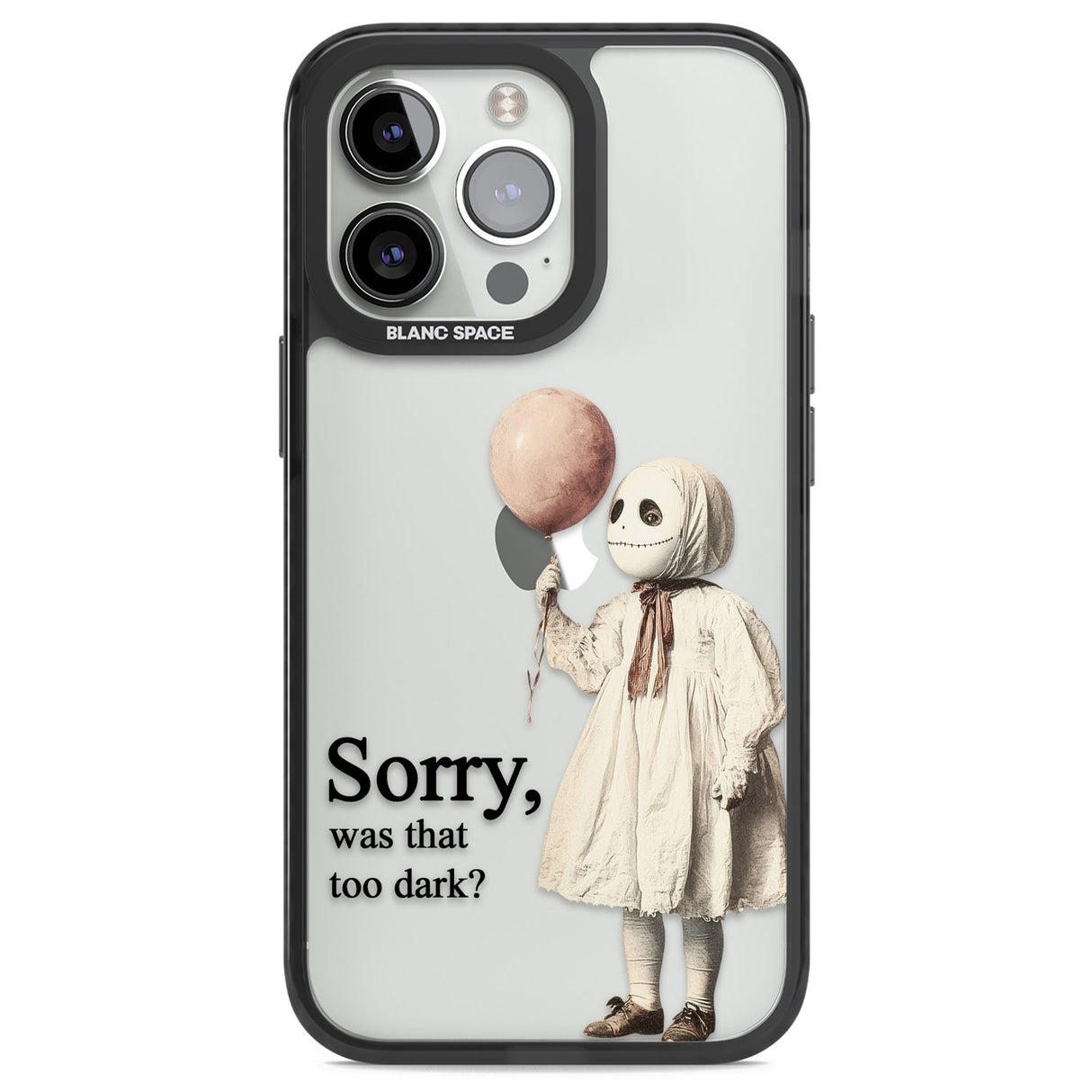 Sorry, Was That Too Dark? Black Impact Phone Case for iPhone 13 Pro, iPhone 14 Pro, iPhone 15 Pro