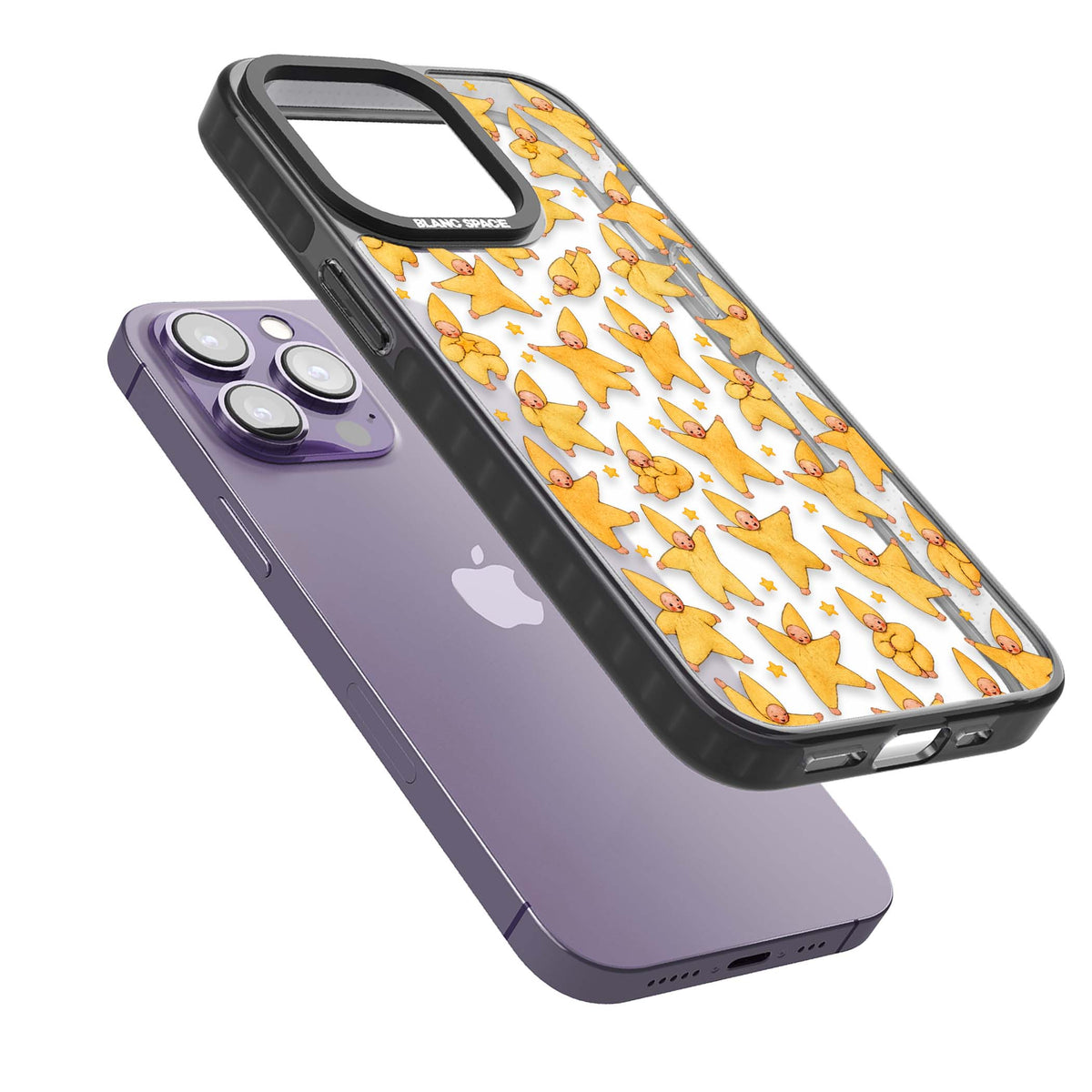 Dancing Star Babies for her iPhone case | Black Impact case for iPhone 13 Pro, iPhone 14 Pro, iPhone 15 Pro