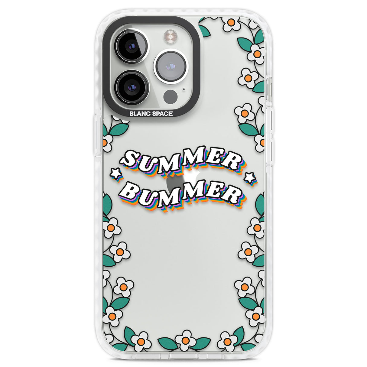 Summer Bummer Clear Impact Phone Case for iPhone 13 Pro, iPhone 14 Pro, iPhone 15 Pro