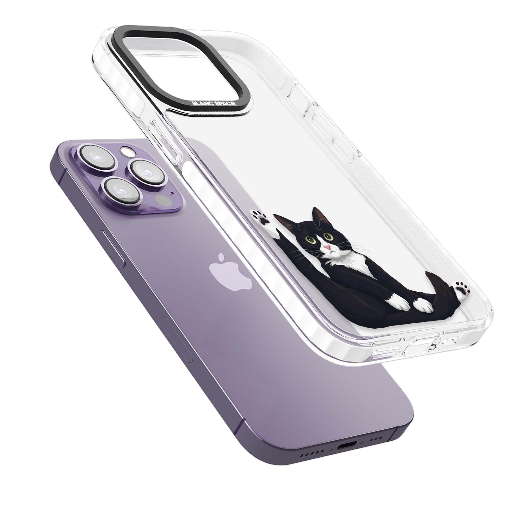 Mid-Groom Cat animals iPhone case | Clear Impact case for iPhone 13 Pro, iPhone 14 Pro, iPhone 15 Pro