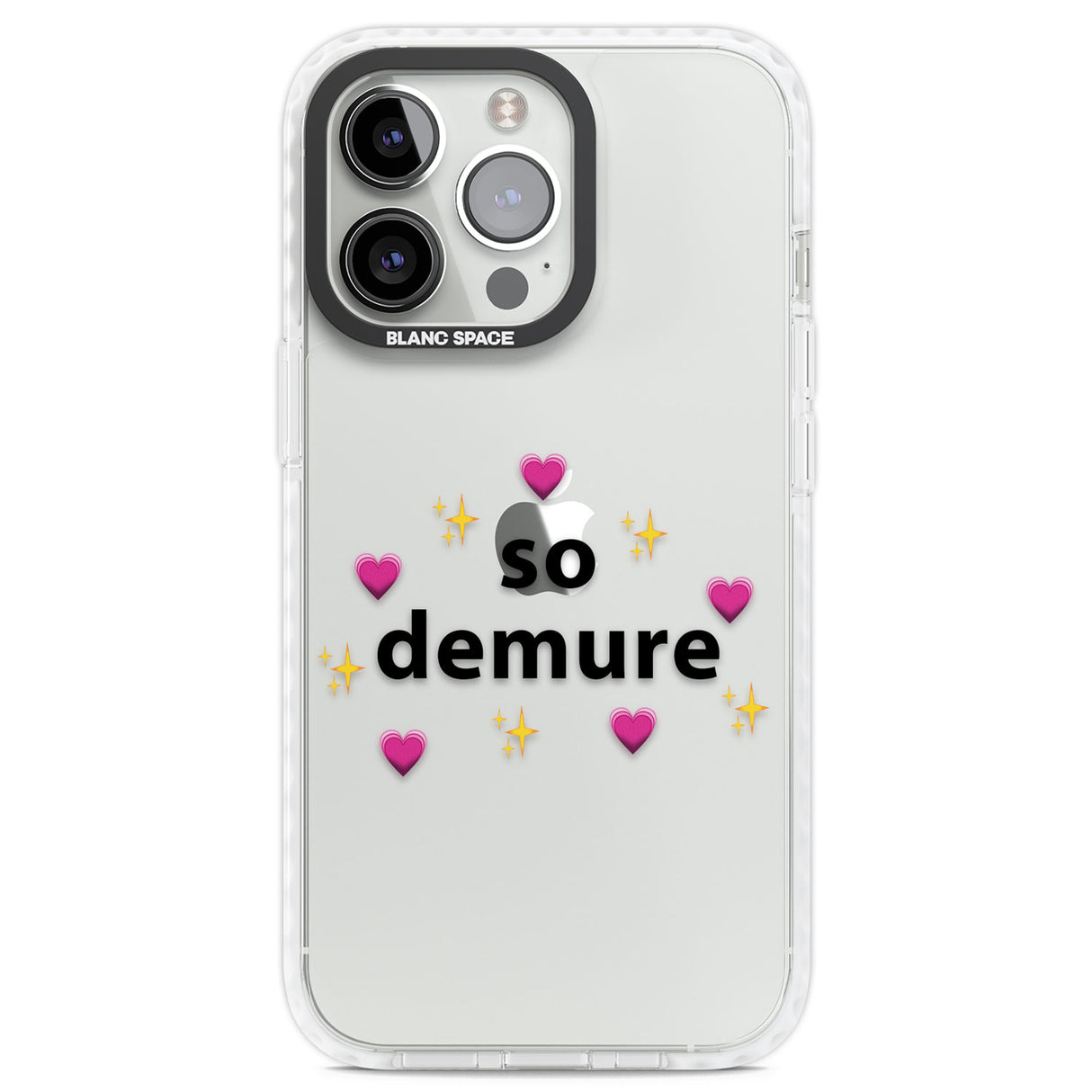 So Demure Clear Impact Phone Case for iPhone 13 Pro, iPhone 14 Pro, iPhone 15 Pro